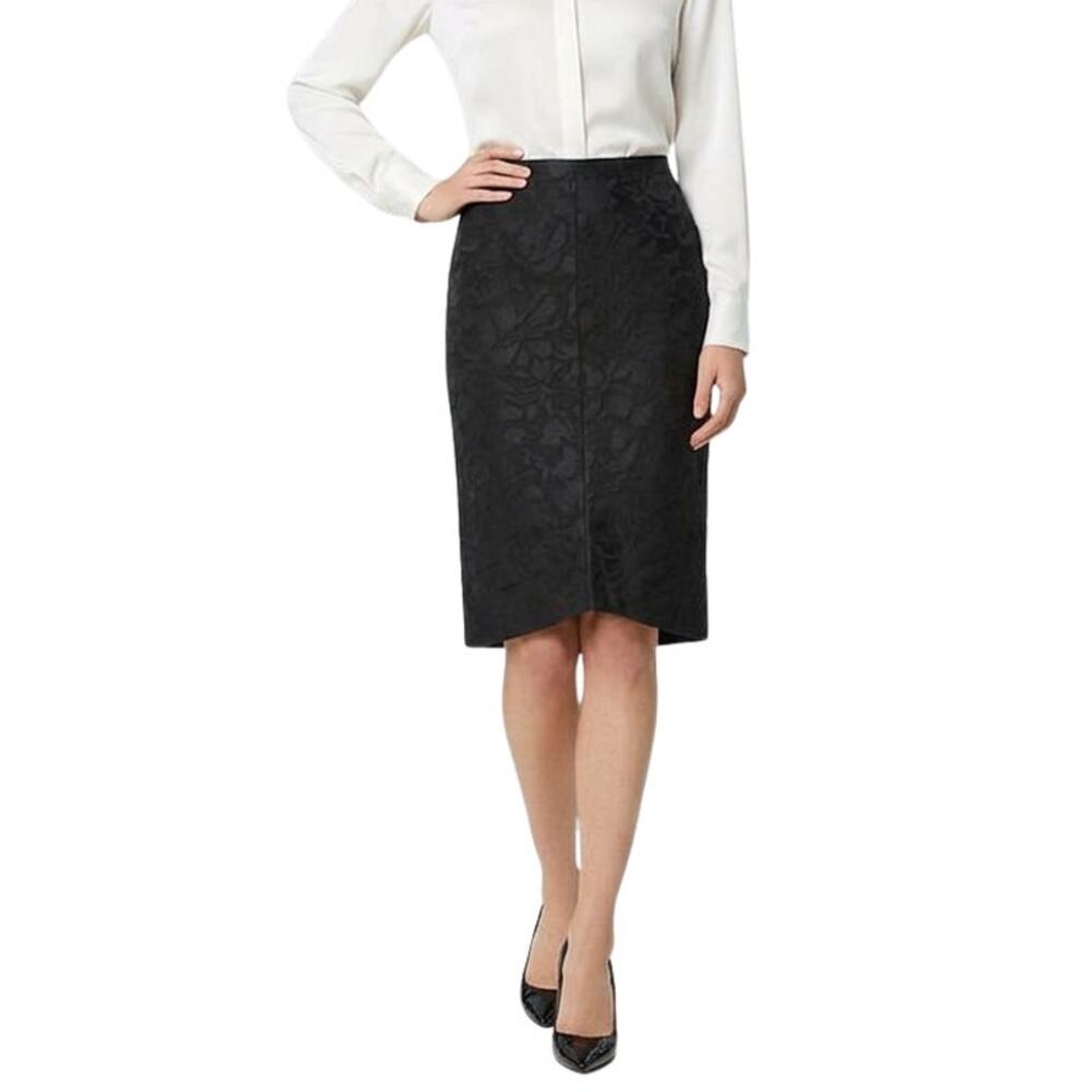 Balenciaga Silk Blend Skirt Jacquard FR38 Designer Style
